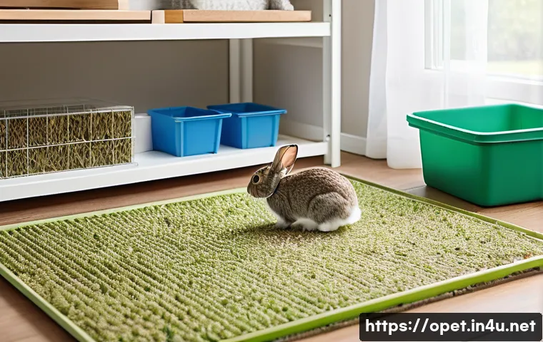 토끼 실내 배변 훈련 관련 이미지 1
